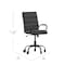 Flash Furniture Black LeatherSoft Roller Wheel Executive Chair GO-2286M-BK-BK-RLB-GG - alternate 2